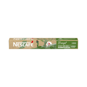Nescafe Farmers Origins Brazil Lungo 8, 10 Aluminium Kaffeekapseln, 44g